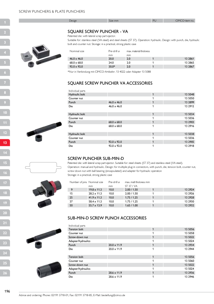 CIMCO - Main Catalogue Nb. : 20172 - Page 196