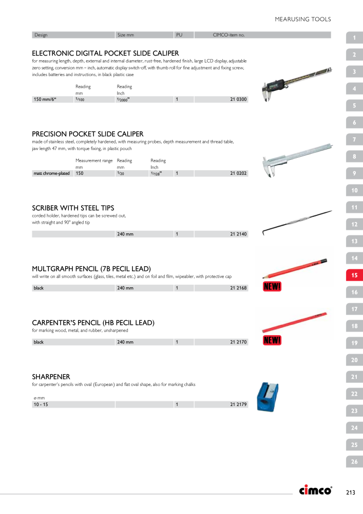 CIMCO - Main Catalogue Nb. : 20172 - Page 213