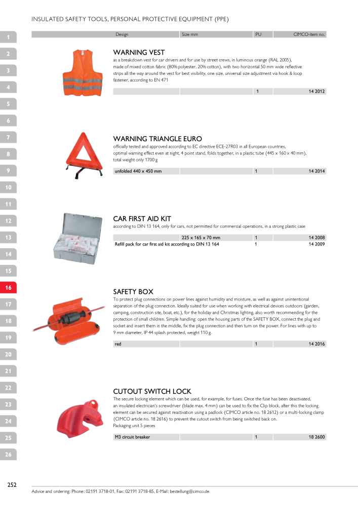 CIMCO - Main Catalogue Nb. : 20172 - Page 252