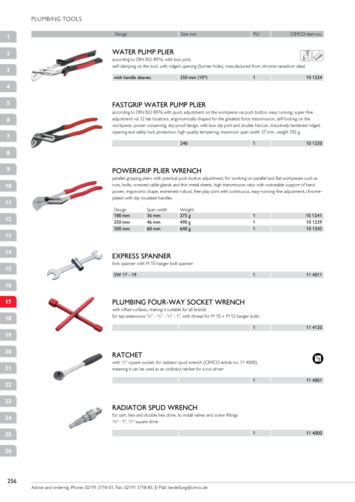 CIMCO - Main Catalogue Nb. : 20172 - Page 256