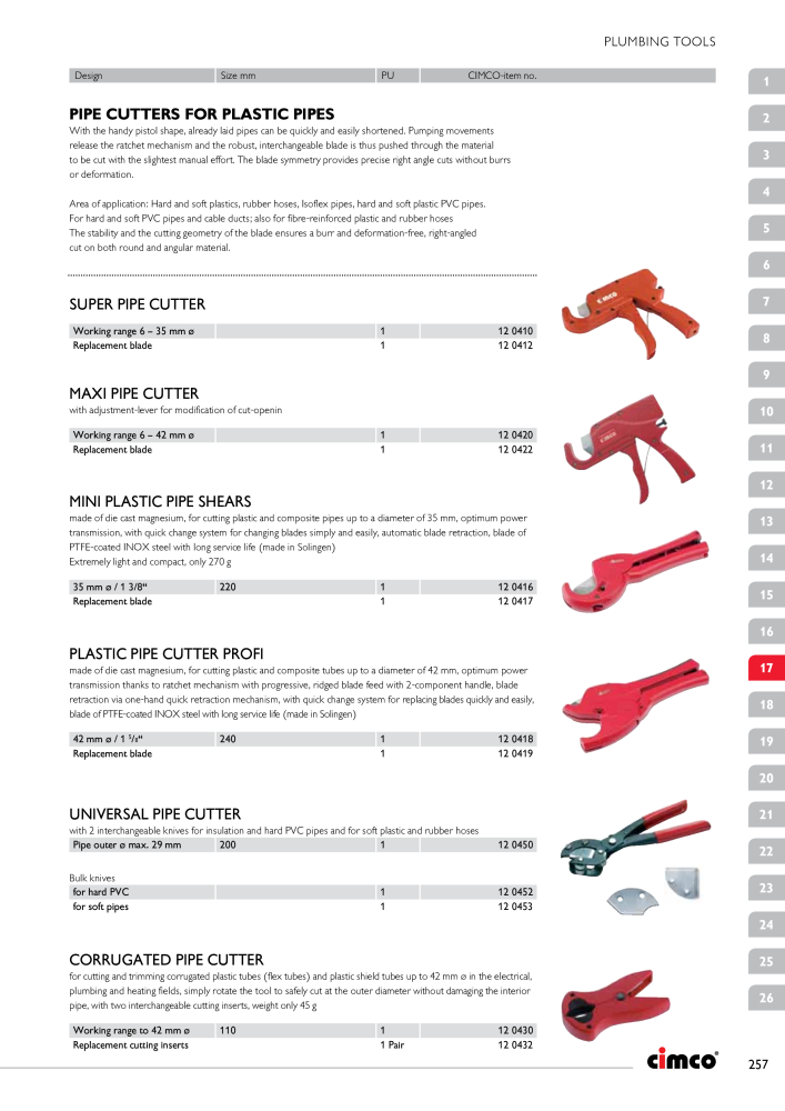 CIMCO - Main Catalogue Nb. : 20172 - Page 257