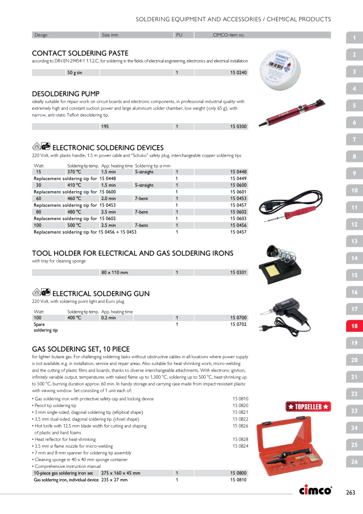 CIMCO - Main Catalogue Nb. : 20172 - Page 263