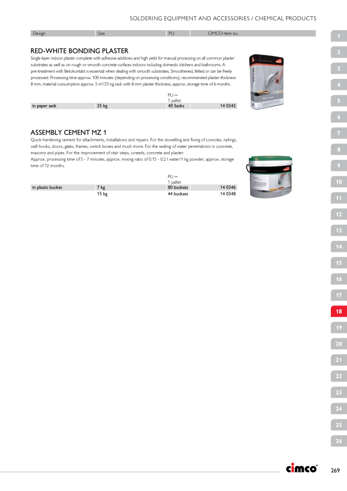 CIMCO - Main Catalogue Nb. : 20172 - Page 269