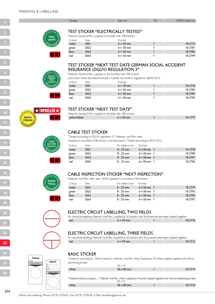 CIMCO - Main Catalogue Nb. : 20172 - Page 354