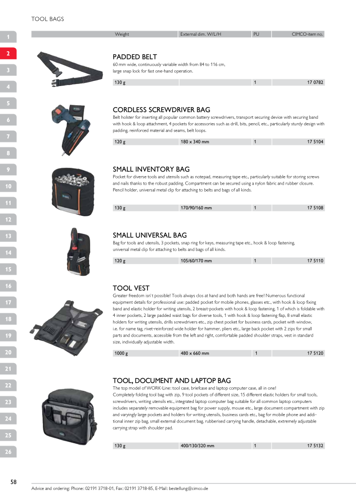 CIMCO - Main Catalogue Nb. : 20172 - Page 58