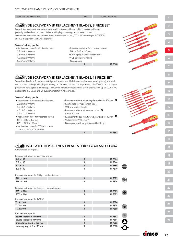 CIMCO - Main Catalogue Nb. : 20172 - Page 89