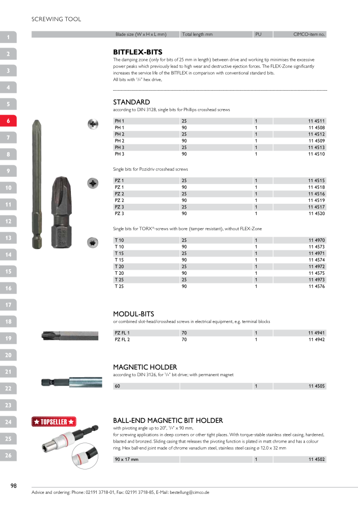 CIMCO - Main Catalogue Nb. : 20172 - Page 98