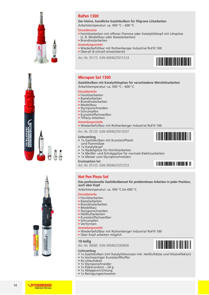 Rothenberger Industrial - Gesamtkatalog NR.: 20173 - Seite 12