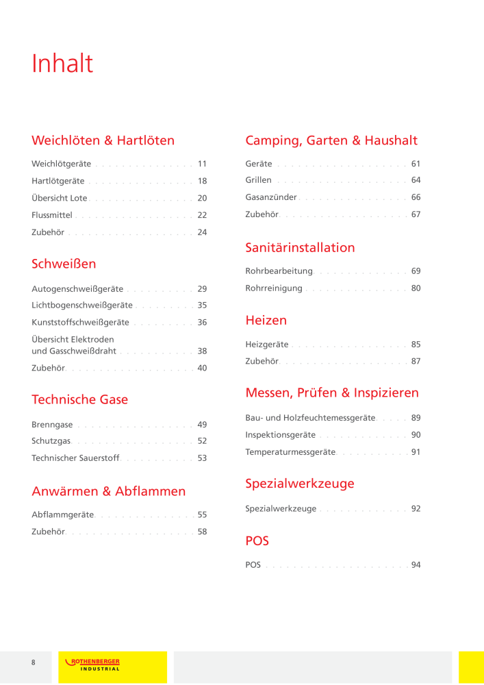 Rothenberger Industrial - Gesamtkatalog NO.: 20173 - Page 6