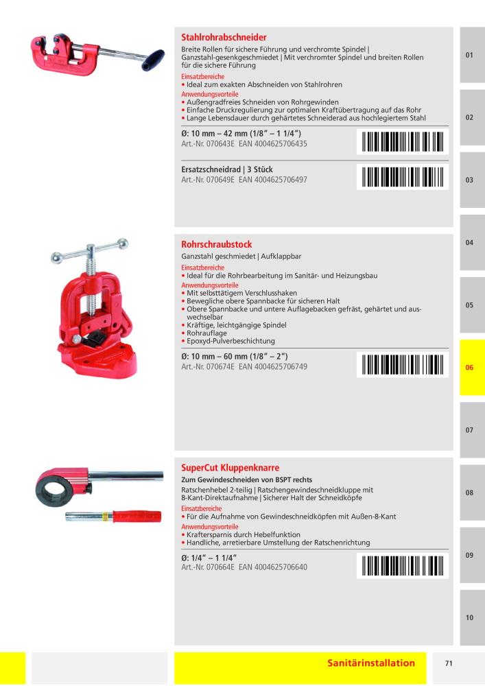 Rothenberger Industrial - Gesamtkatalog NR.: 20173 - Pagina 69