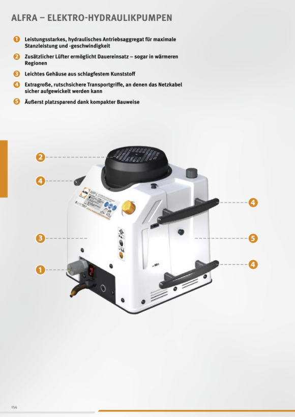 ALFRA Hydraulische pomp, AHP-M, 230V 50Hz 23189