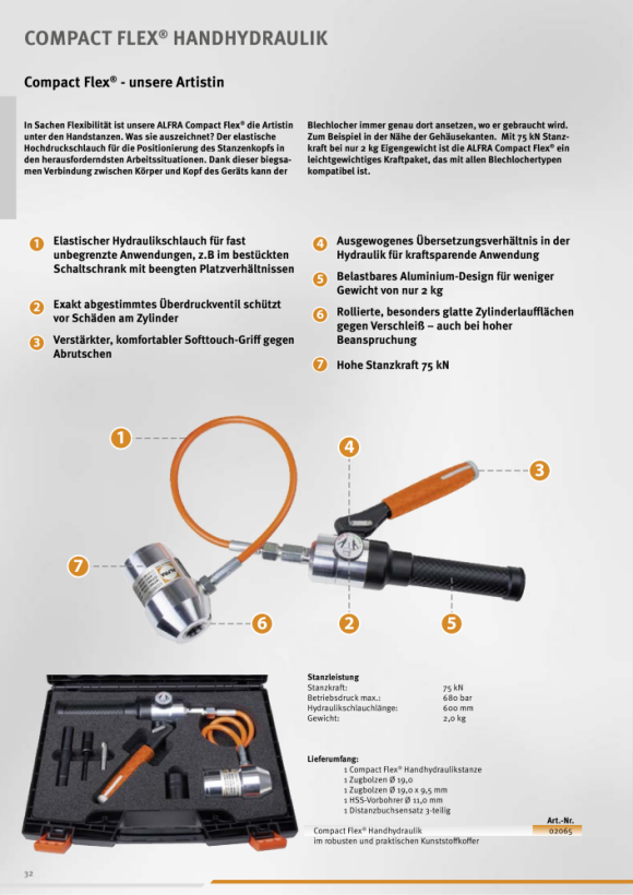 ALFRA hydraulische pomp AHP-S, 230V 50Hz 03854