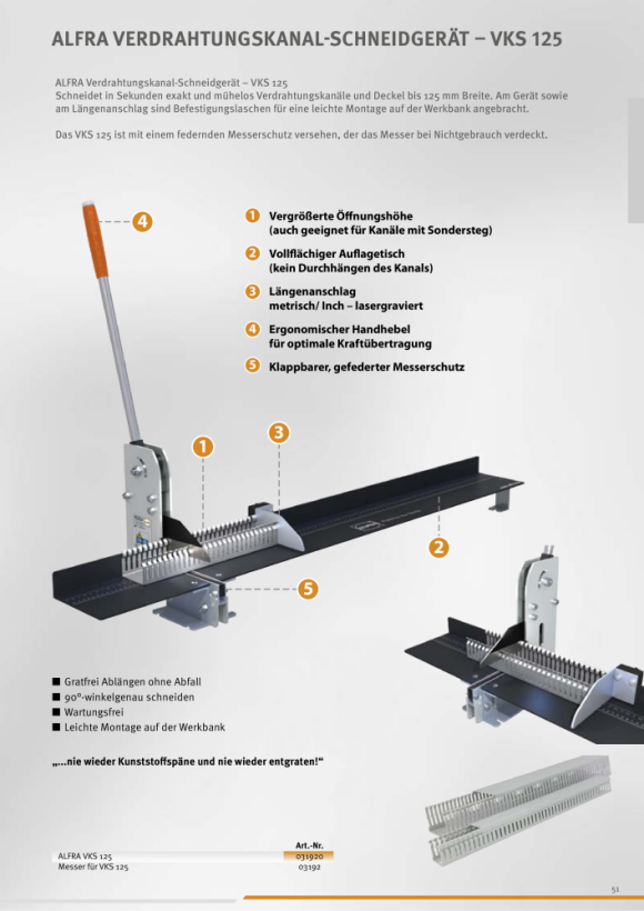 ALFRA Messer für Verdrahtungskanalschneidgerät (Ersatzmesser) 03192