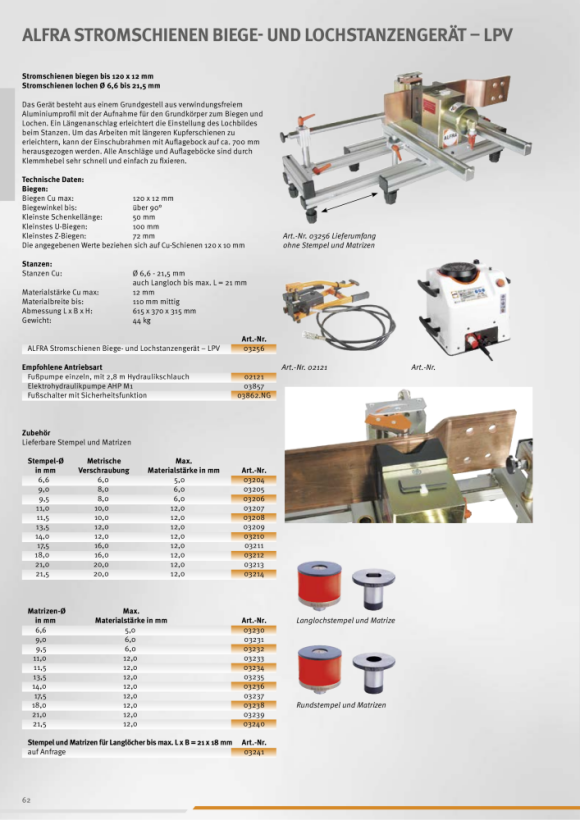 ALFRA Pons R=5 voor 3 - 8 mm materiaaldikte 03259