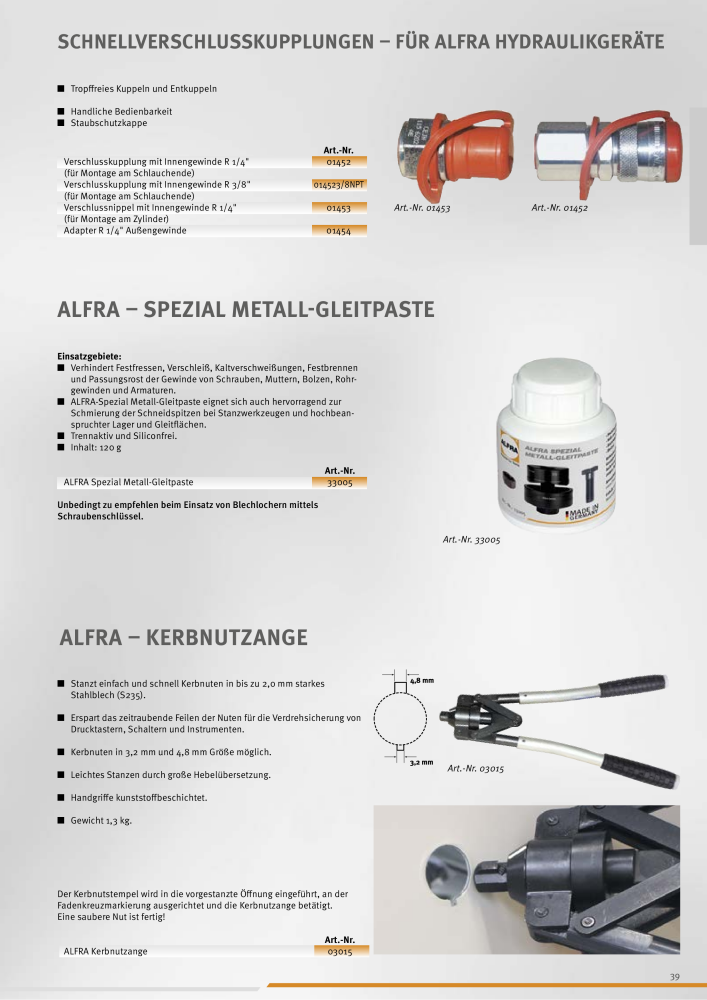 Alfra Hauptkatalog NR.: 20176 - Seite 39