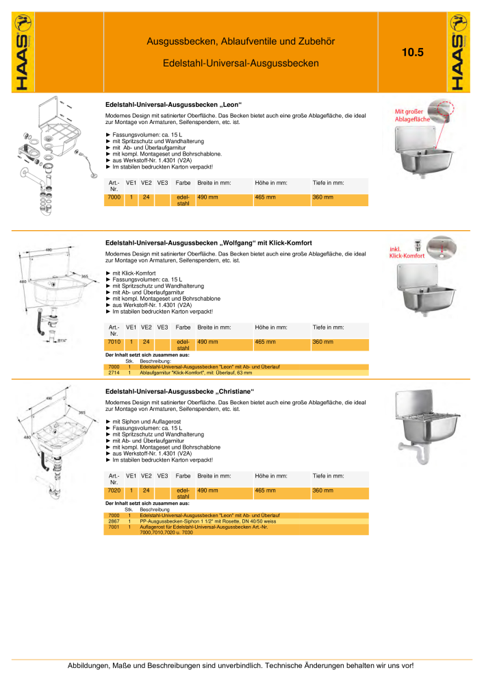 HAAS - Katalog 7.5 NR.: 20185 - Seite 161