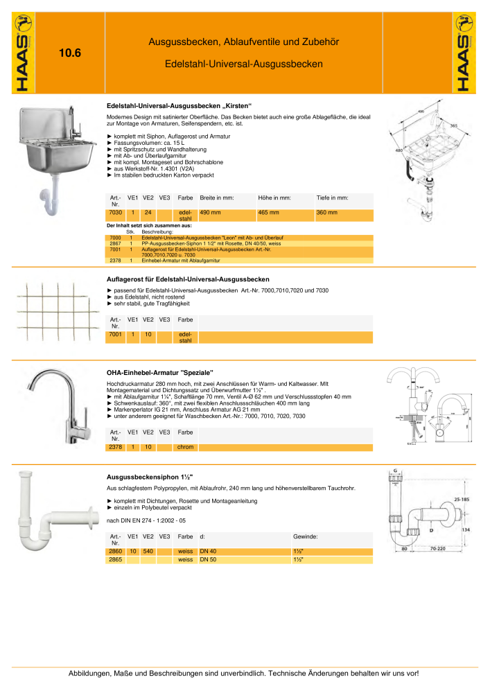 HAAS - Katalog 7.5 NR.: 20185 - Seite 162