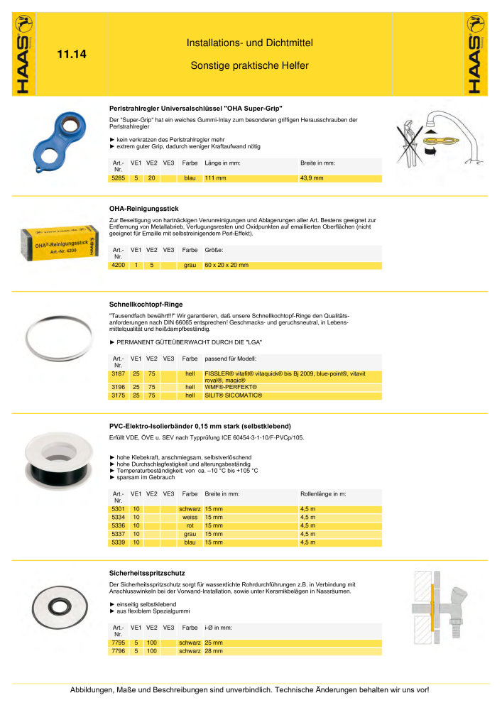 HAAS - Katalog 7.5 NR.: 20185 - Seite 189