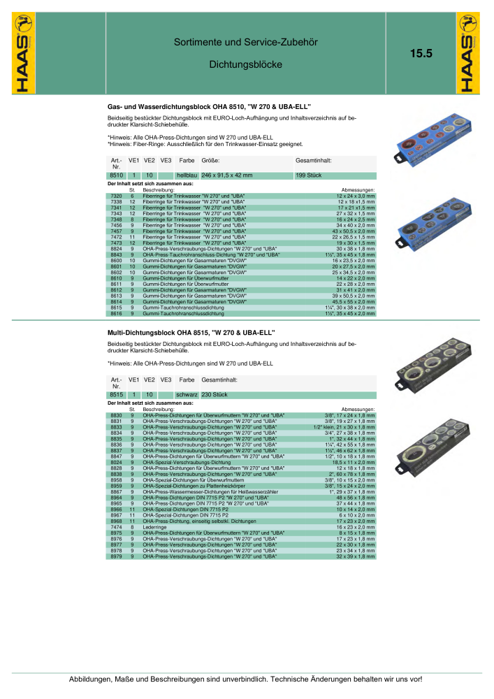 HAAS - Katalog 7.5 NR.: 20185 - Seite 243