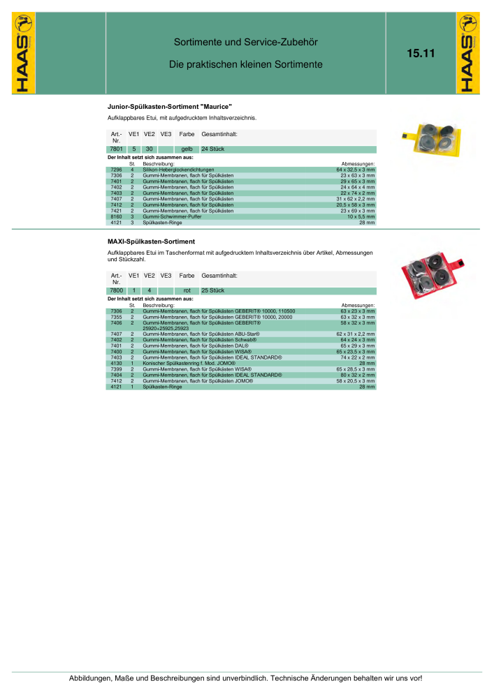 HAAS - Katalog 7.5 NR.: 20185 - Seite 249