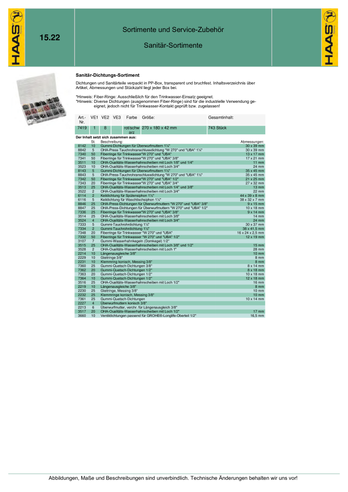 HAAS - Katalog 7.5 NR.: 20185 - Pagina 260