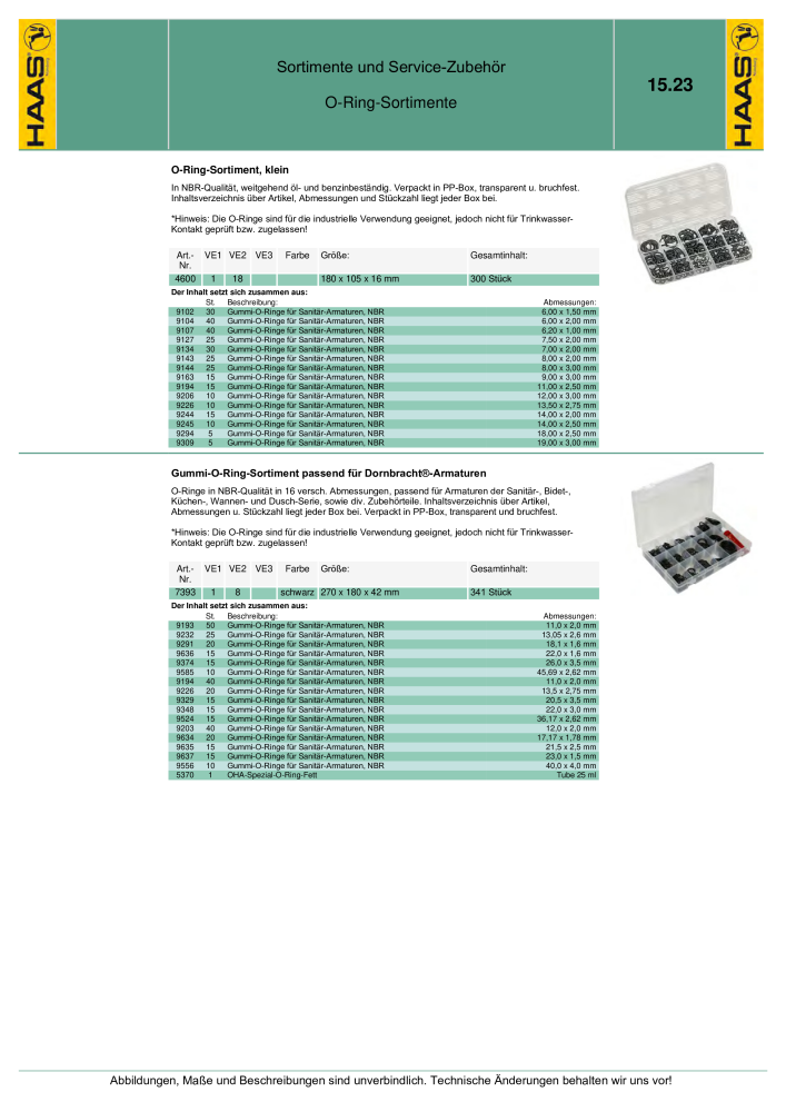 HAAS - Katalog 7.5 NR.: 20185 - Seite 261