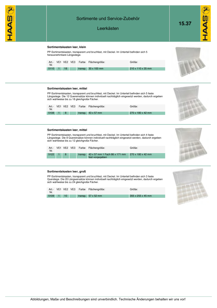 HAAS - Katalog 7.5 NR.: 20185 - Seite 275