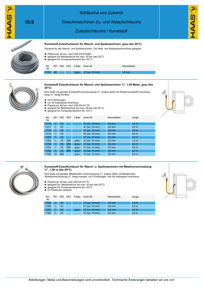 HAAS - Katalog 7.5 NR.: 20185 - Seite 286