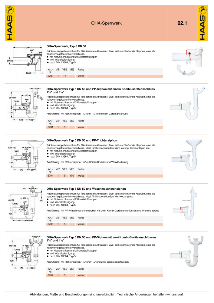 HAAS - Katalog 7.5 NR.: 20185 - Seite 32