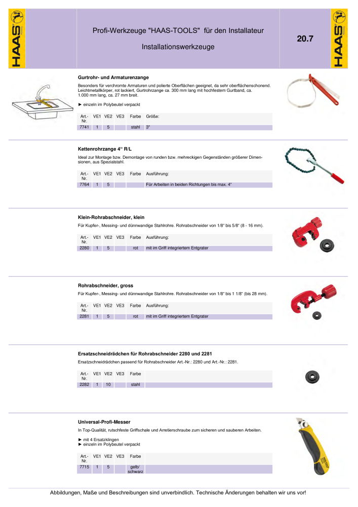 HAAS - Katalog 7.5 NR.: 20185 - Seite 342