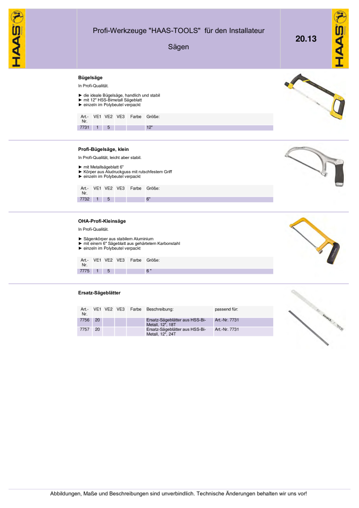 HAAS - Katalog 7.5 NR.: 20185 - Pagina 348