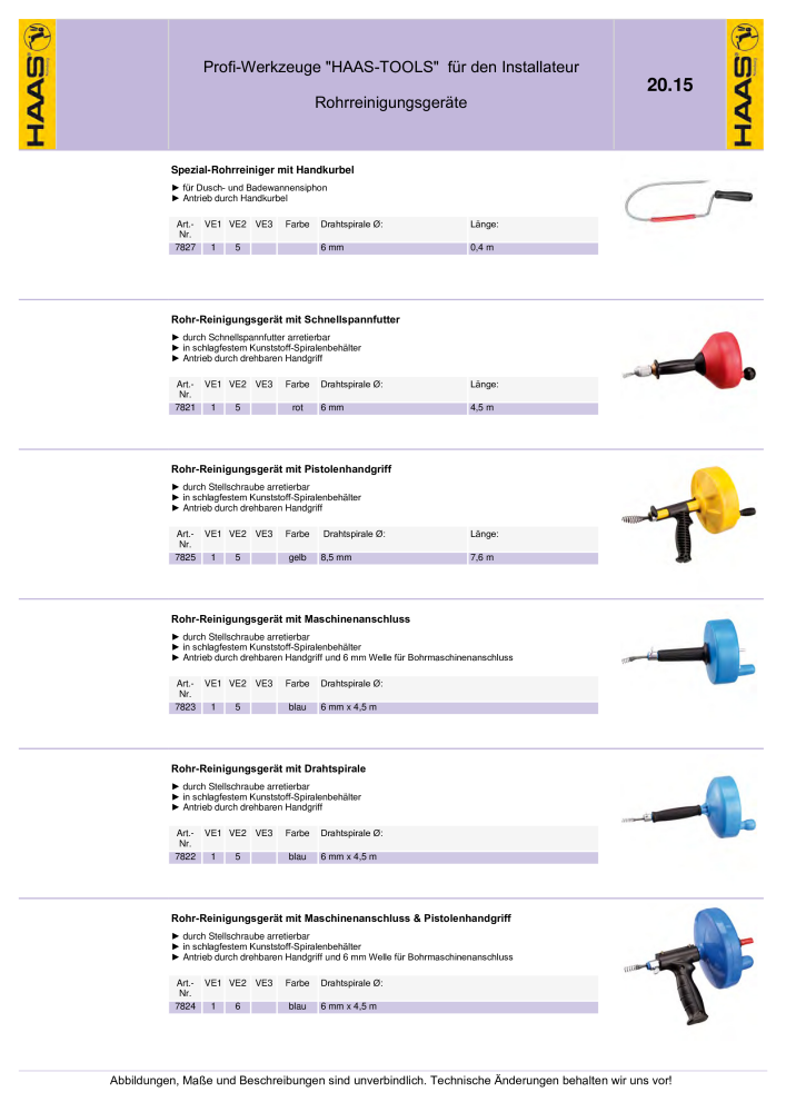 HAAS - Katalog 7.5 NR.: 20185 - Pagina 350