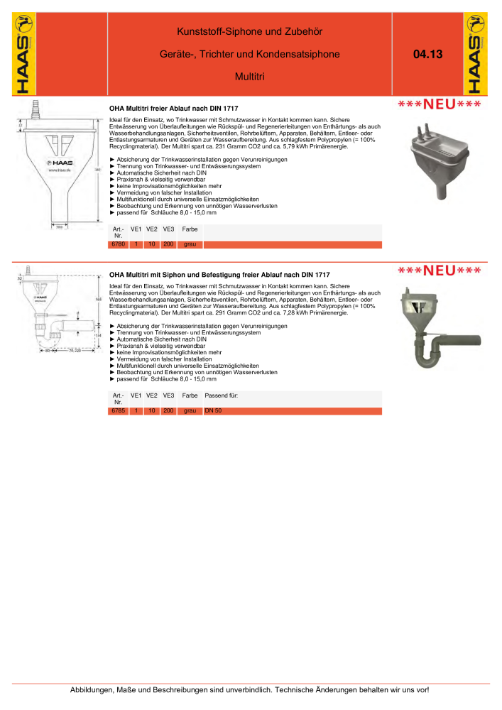 HAAS - Katalog 7.5 NR.: 20185 - Seite 61