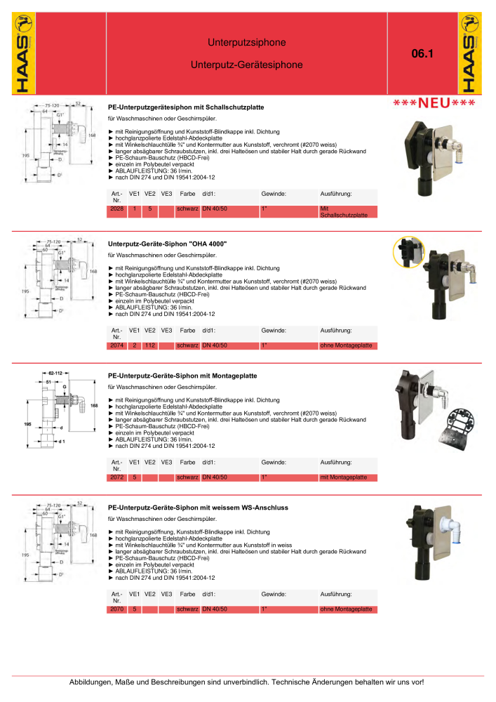 HAAS - Katalog 7.5 NR.: 20185 - Seite 81