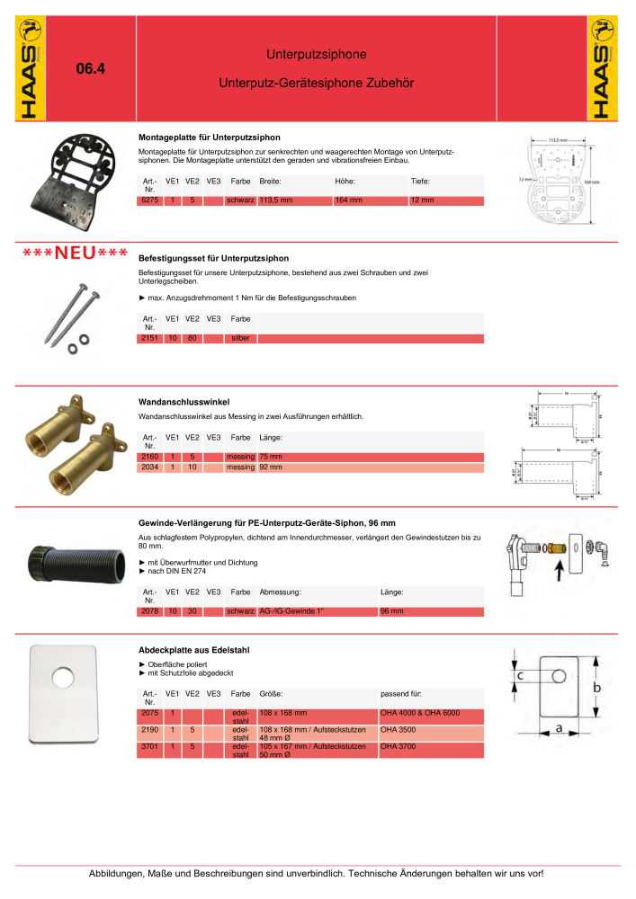 HAAS - Katalog 7.5 NR.: 20185 - Seite 84