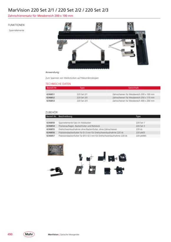 Mahr 109 P Schraubstock mit, Backenbreite 15 mm 4246810