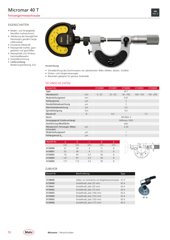 Mahr 43 A Einstellmaß plan 175 mm f.Bügelmessschr. m.K. 4159406