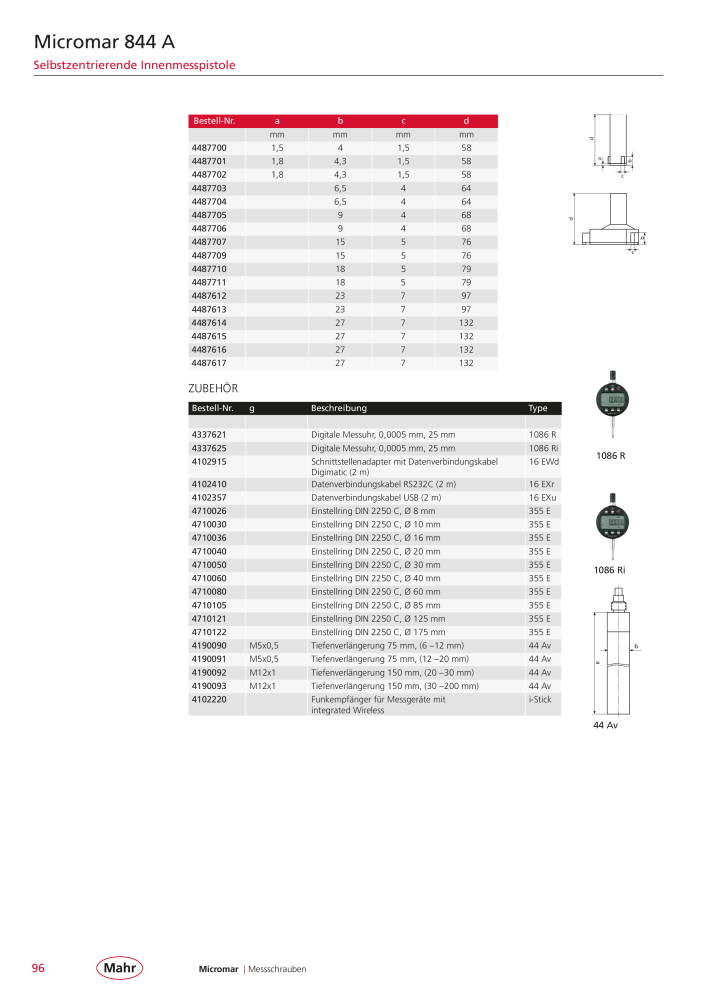 Mahr - Hauptkatalog NO.: 20198 - Page 100