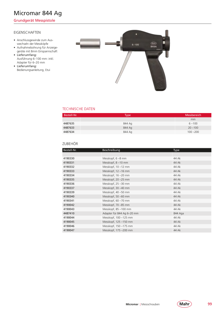 Mahr - Hauptkatalog NR.: 20198 - Seite 103