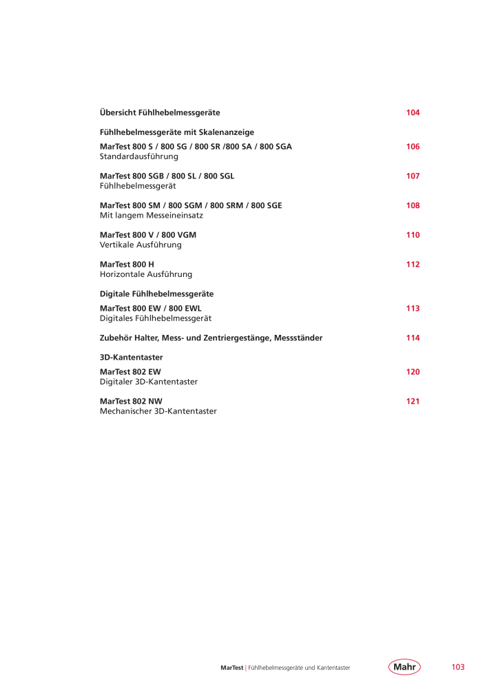 Mahr - Hauptkatalog NR.: 20198 - Seite 107