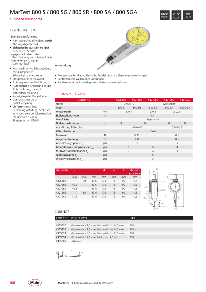 Mahr - Hauptkatalog NO.: 20198 - Page 110