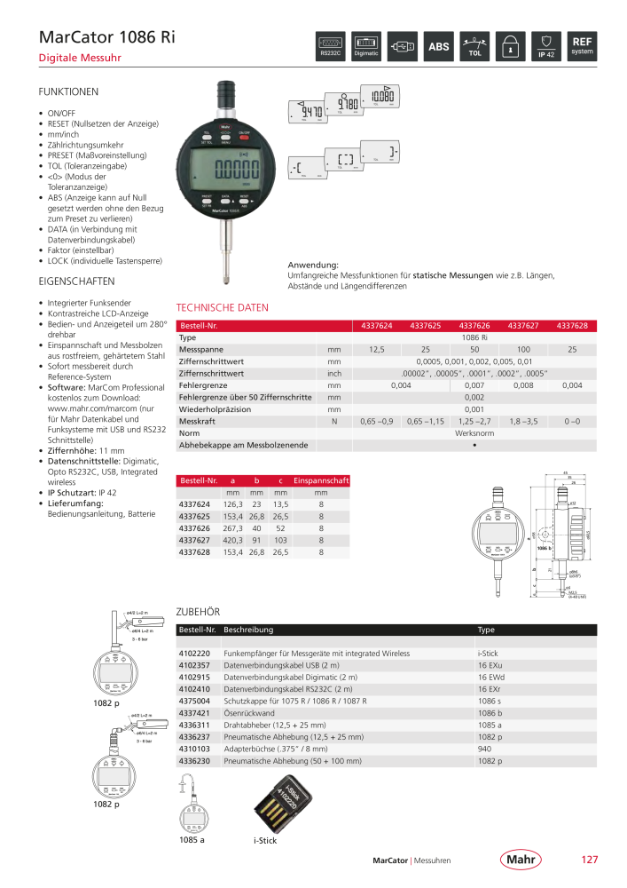 Mahr - Hauptkatalog NR.: 20198 - Seite 131