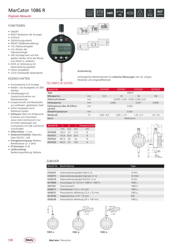 Mahr - Hauptkatalog NR.: 20198 - Seite 134