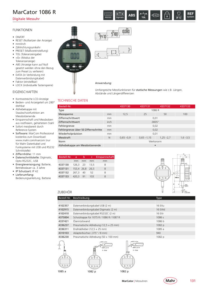 Mahr - Hauptkatalog NR.: 20198 - Pagina 135