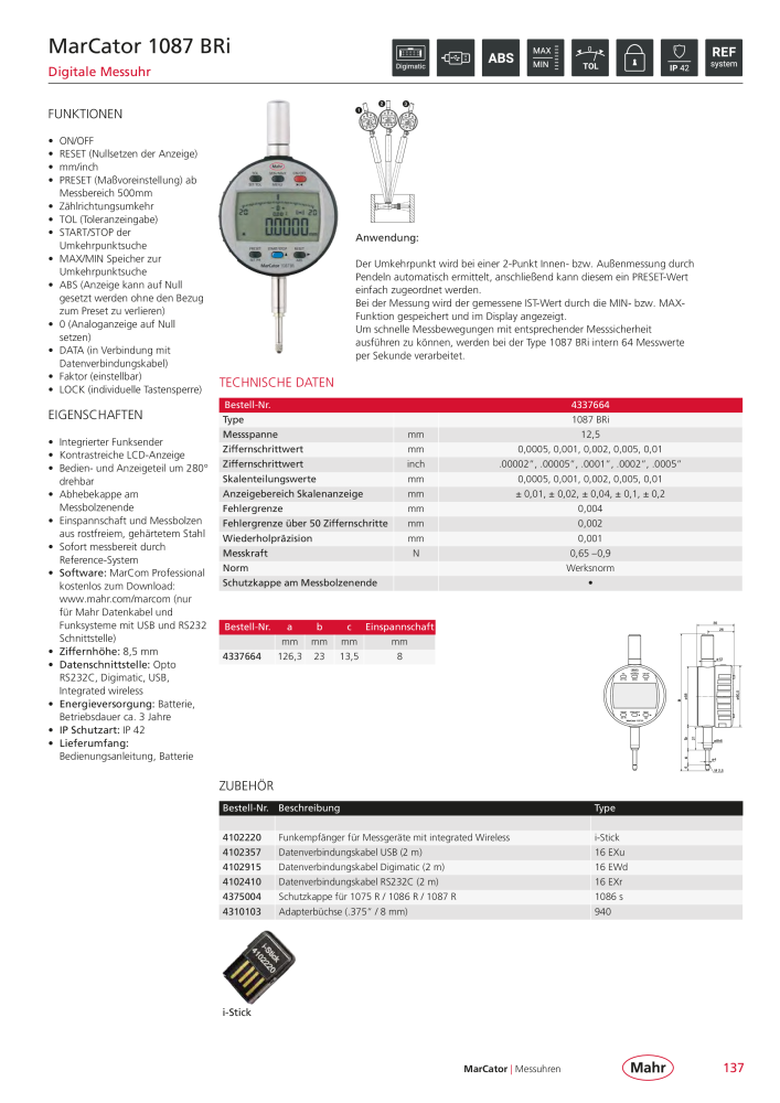 Mahr - Hauptkatalog NR.: 20198 - Seite 141