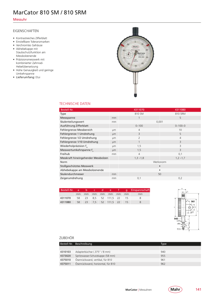 Mahr - Hauptkatalog NO.: 20198 - Page 145