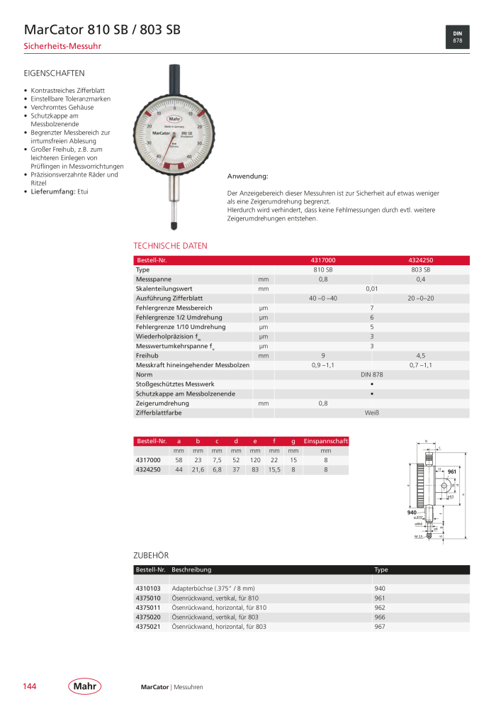 Mahr - Hauptkatalog NR.: 20198 - Seite 148