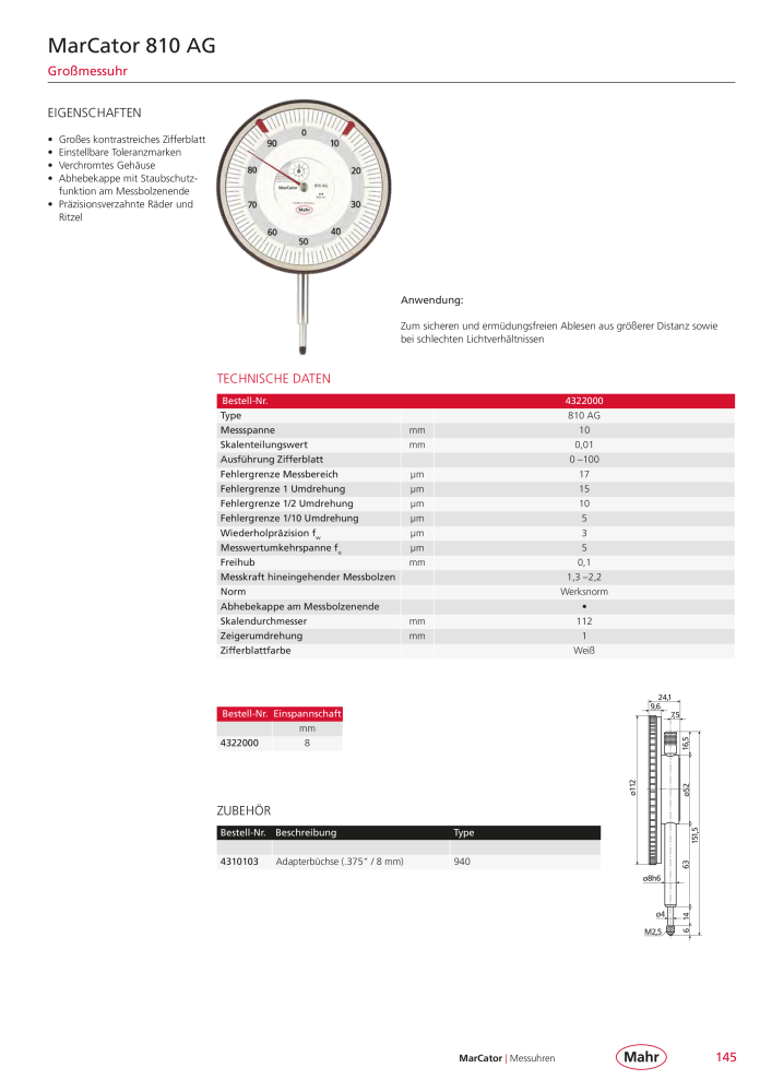 Mahr - Hauptkatalog NR.: 20198 - Strona 149