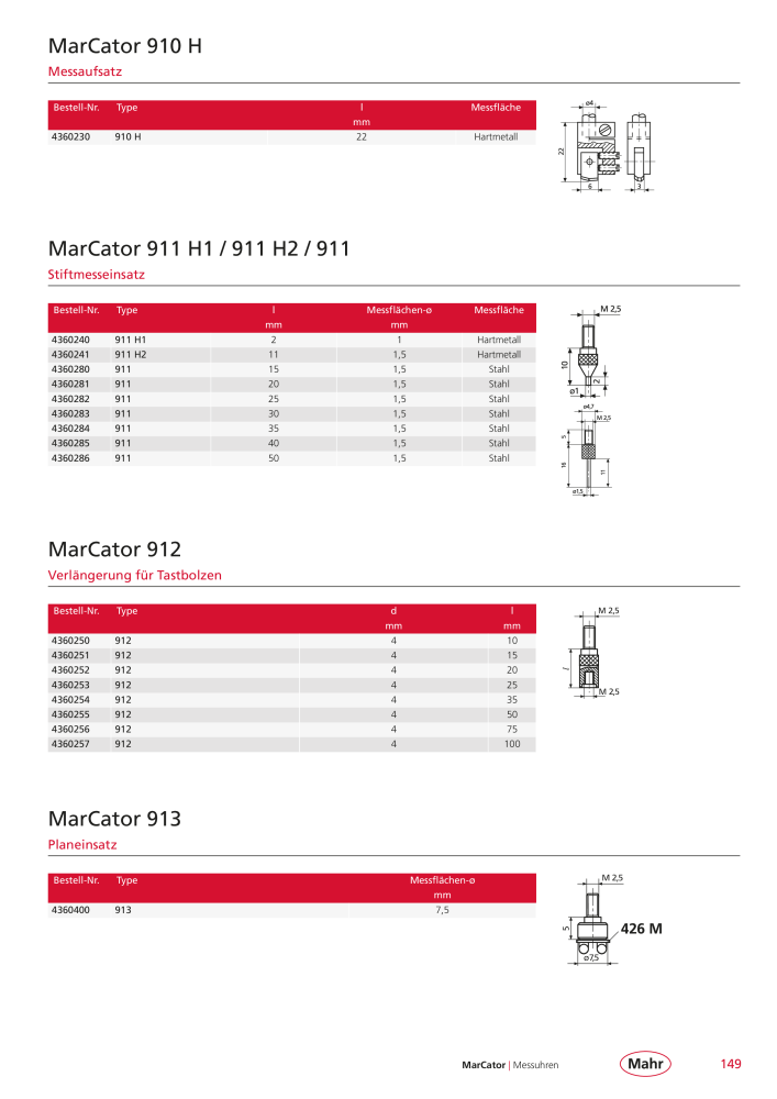 Mahr - Hauptkatalog Nb. : 20198 - Page 153