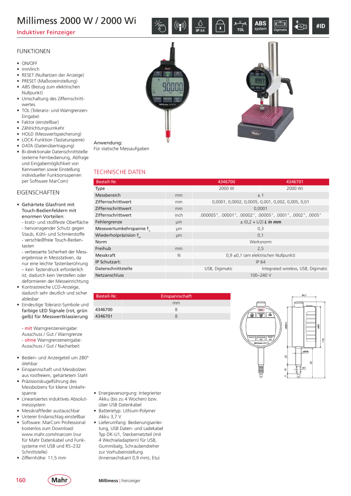 Mahr - Hauptkatalog NR.: 20198 - Seite 164